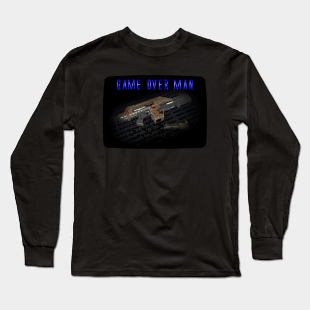 Game Over Man 16-bit Long Sleeve T-Shirt by CCDesign